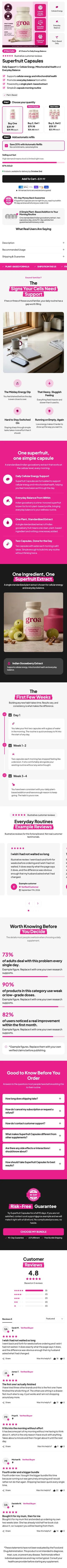 Groa, an example page built on Template 8