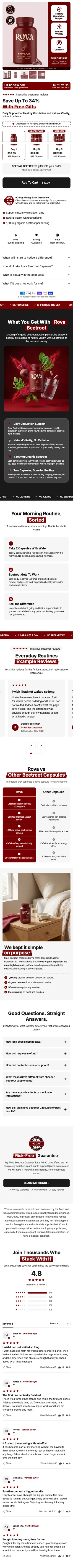 Template 6: Rova Beetroot Capsules