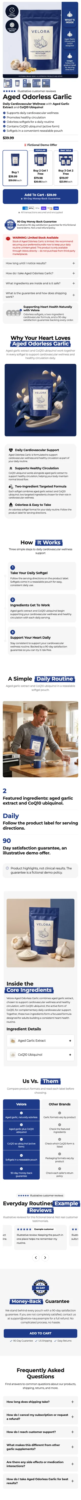 Template 3: Aged Odorless Garlic