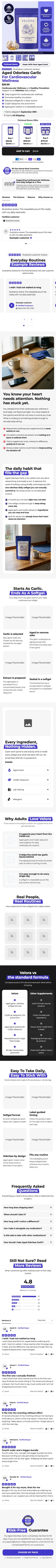 Template 1B: Aged Odorless Garlic