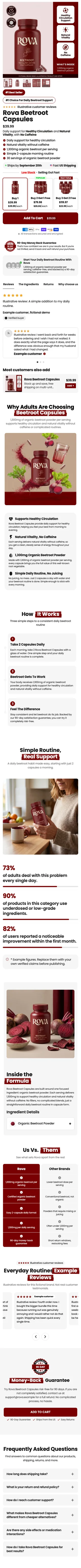 Template 1: Rova Beetroot Capsules